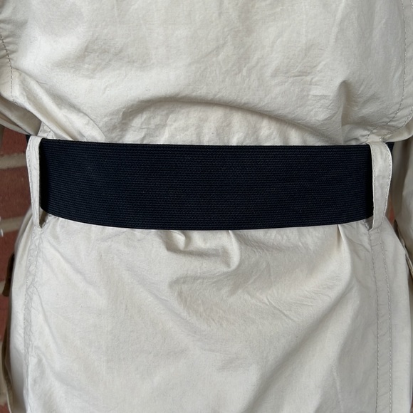 Kaufmanfranco tan khaki 3/4 sleeve trench coat - Picture 6 of 9